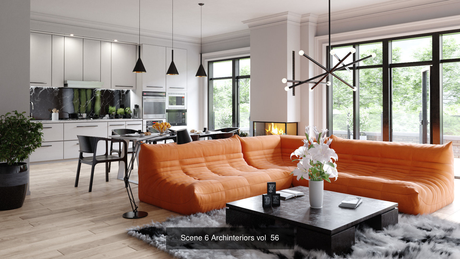 Archinteriors vol 56  Scandinavian home scenes 3D Model Collection_6