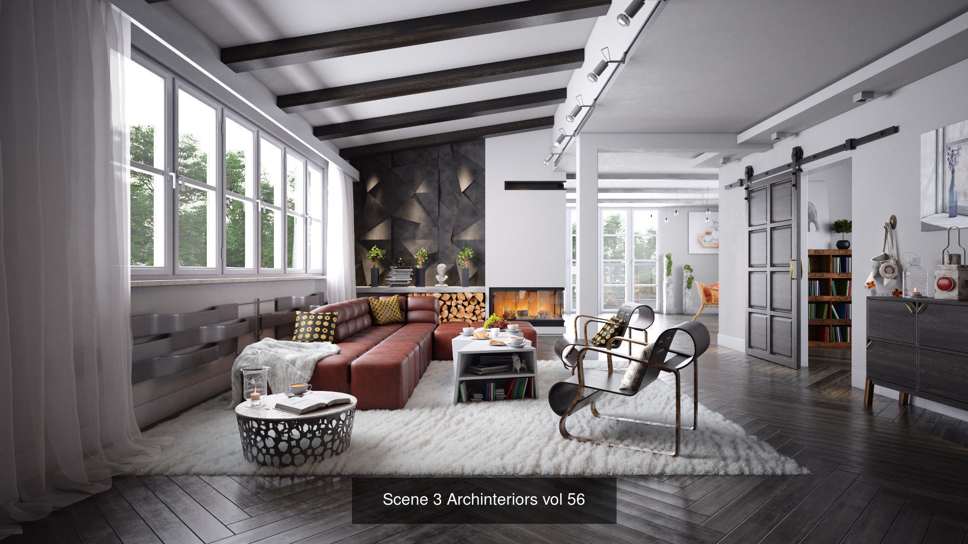 Archinteriors vol 56  Scandinavian home scenes 3D Model Collection_3
