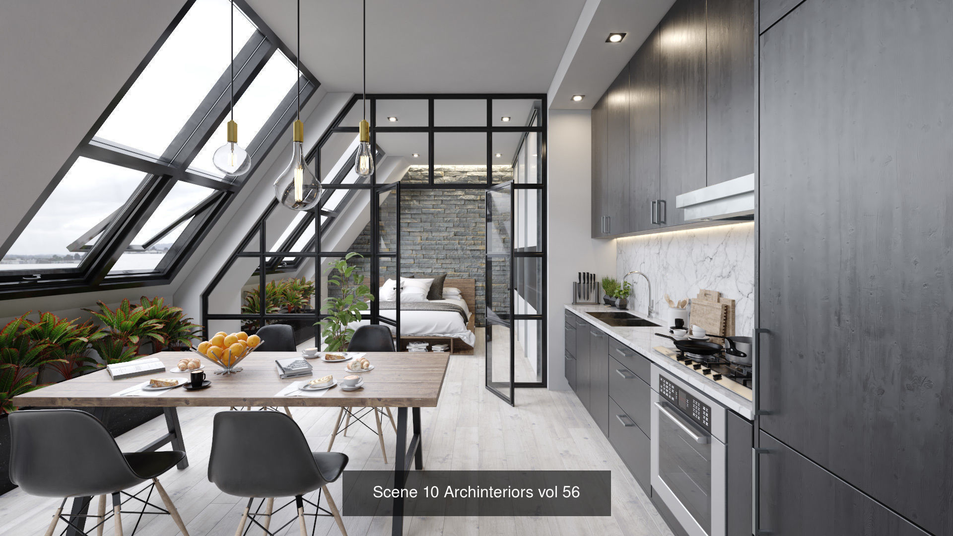Archinteriors vol 56  Scandinavian home scenes 3D Model Collection_10