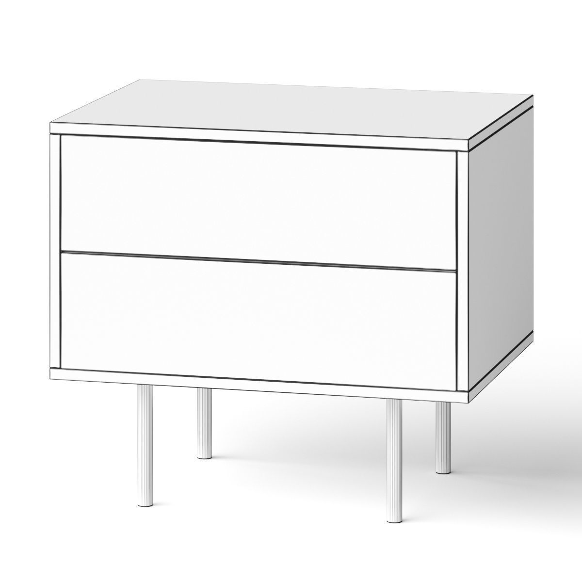 Bob by Cosmo Bedside Nightstand Table 3D model_2