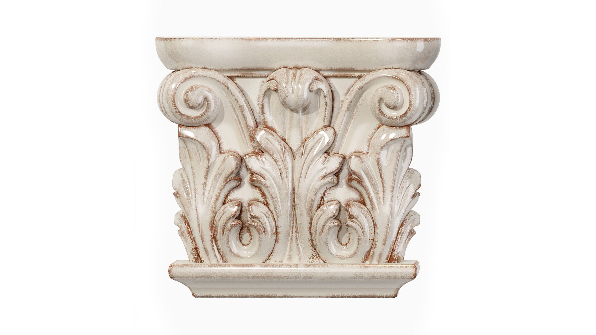 Classic capitel 01 3D model_2