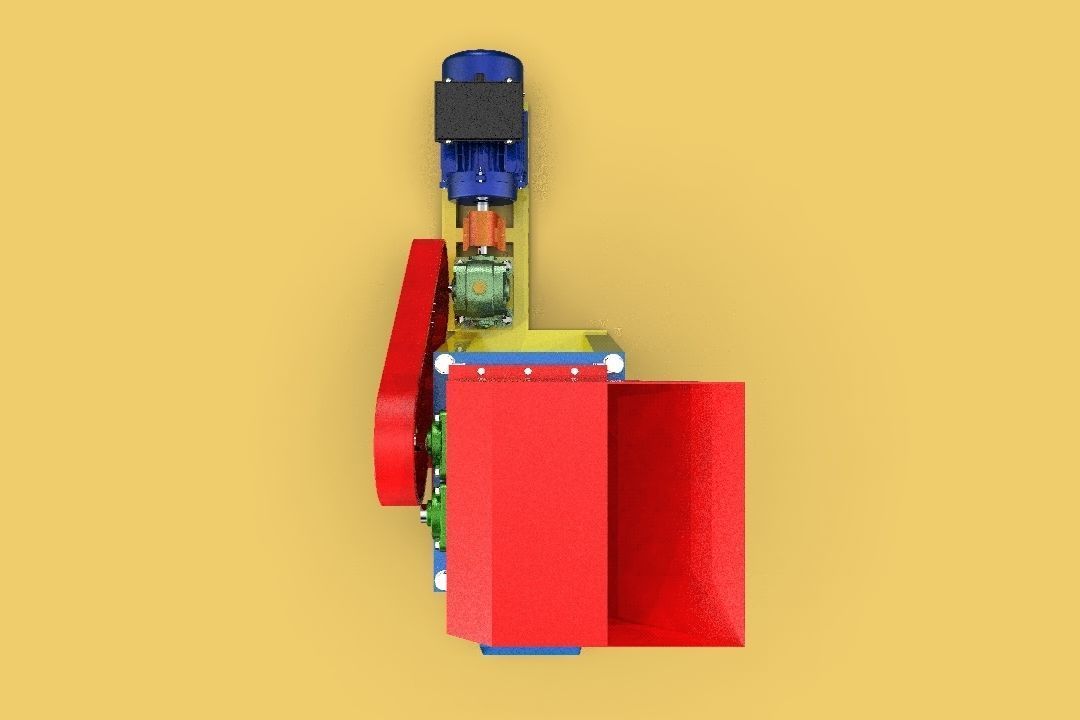 INDUSTRIAL PLASTIC CRUSHER SHREDDER MACHINE FOR WASTE RECYCLE 3D model_1