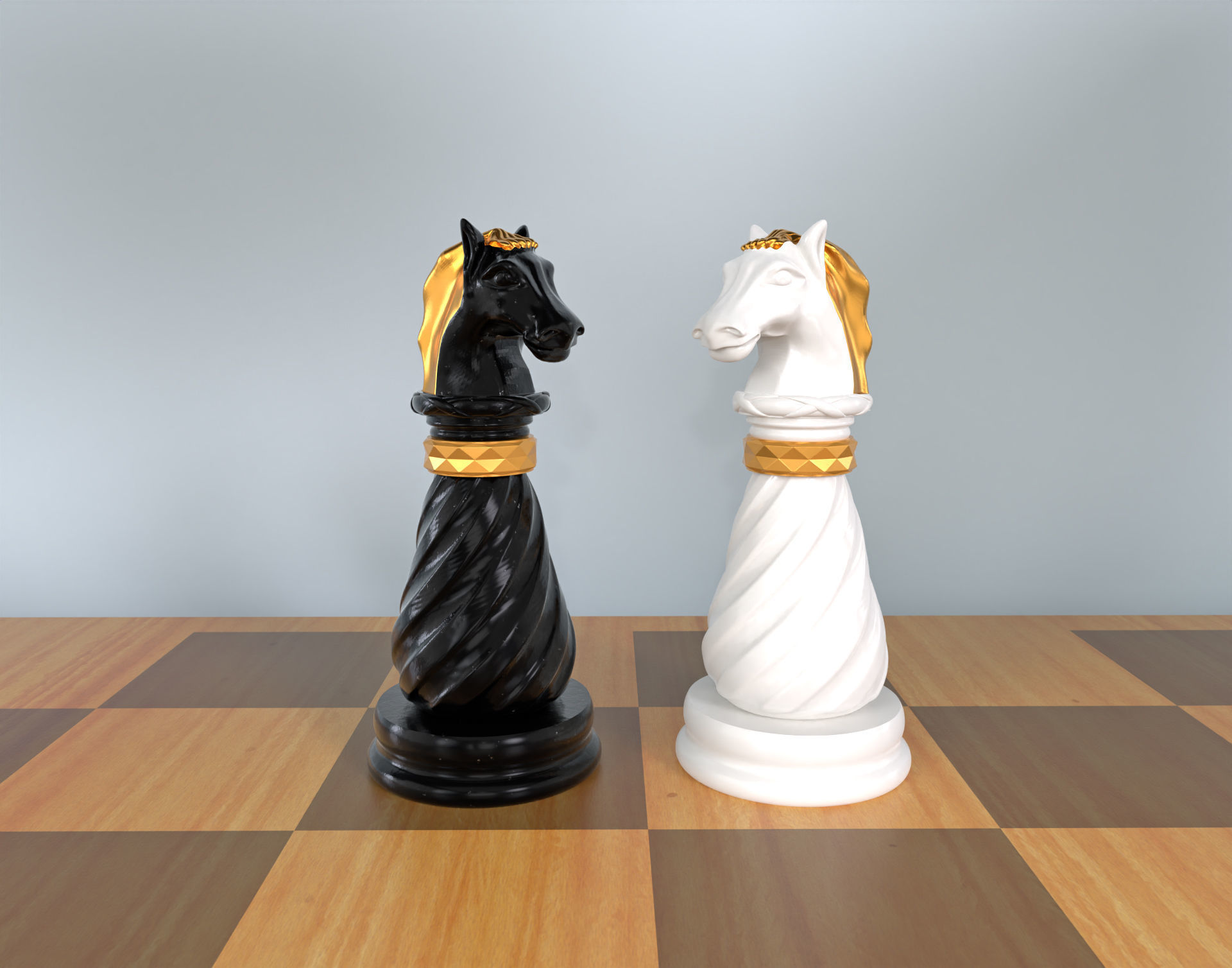3D Collectible Luxury  Chess Pieces 3D Print Model 3D print model_7