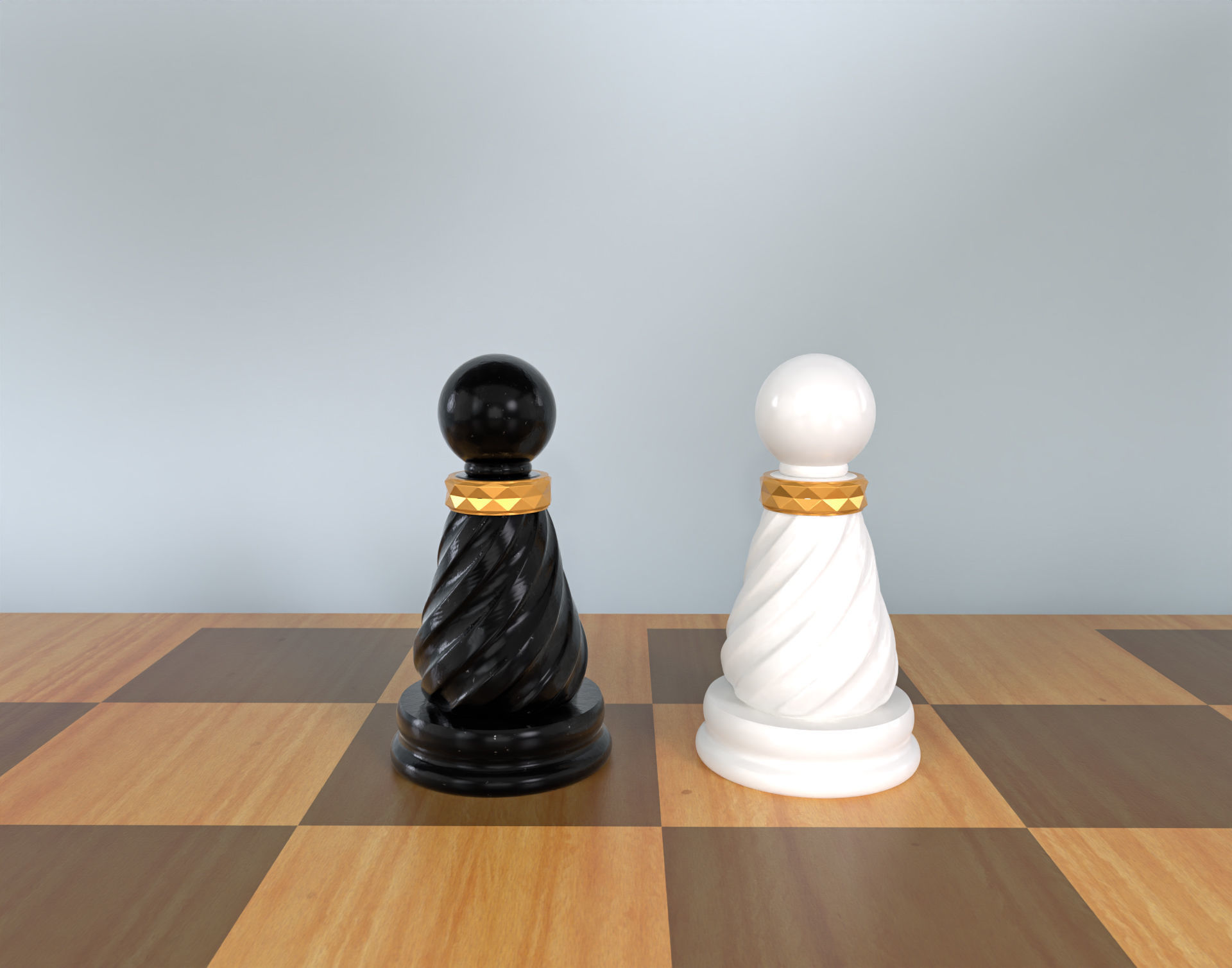 3D Collectible Luxury  Chess Pieces 3D Print Model 3D print model_5