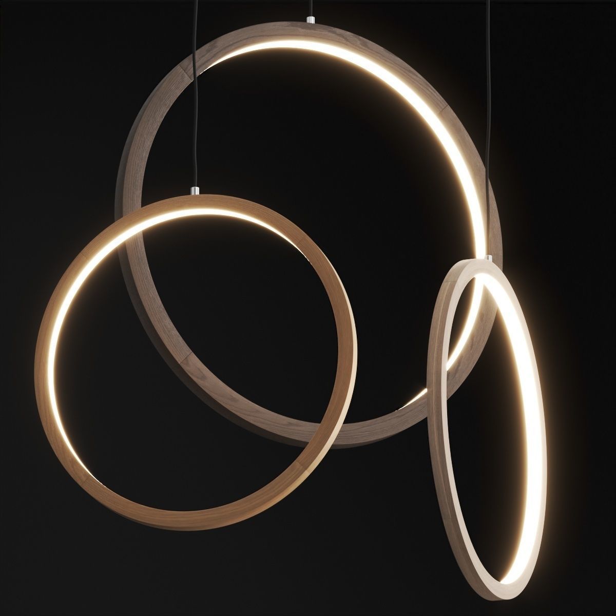 O-Wood by Cosmo Pendant lamp 3D model_1