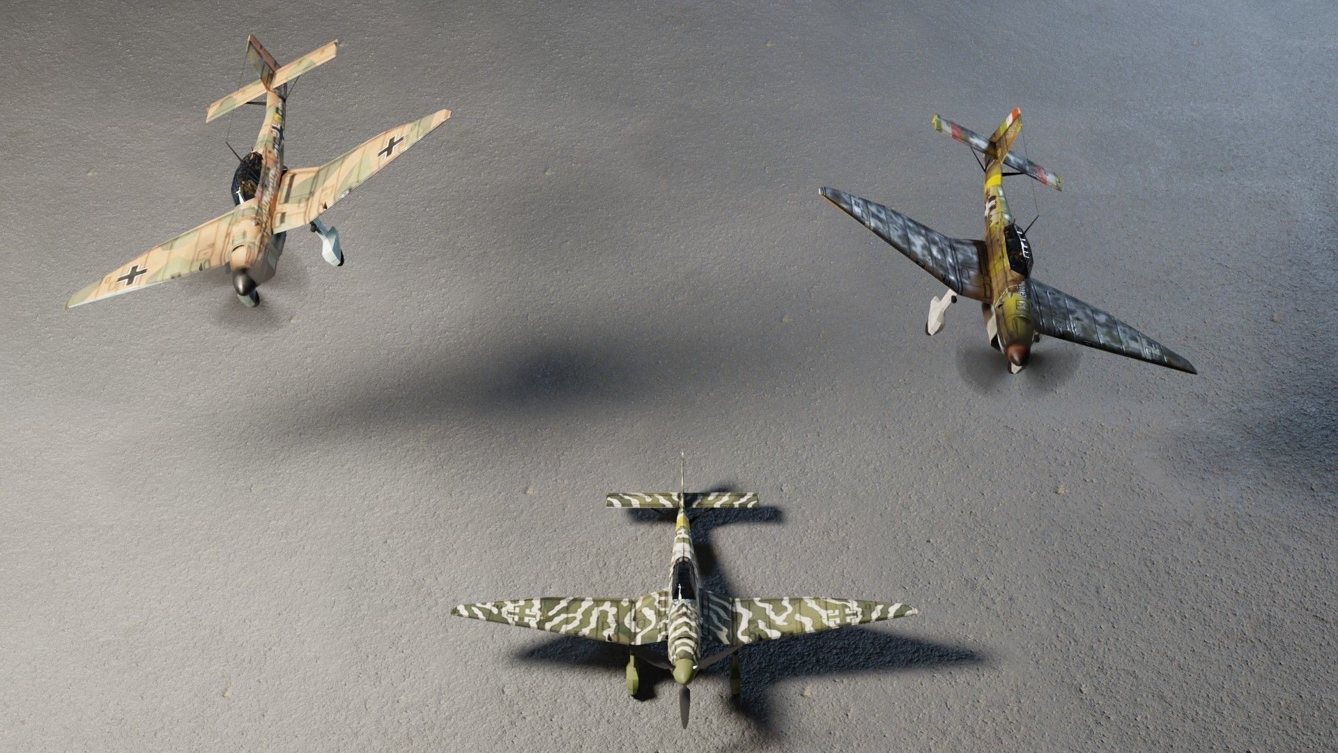 Junkers Ju-87 Stuka WW2 bomber Low-poly 3D model_1