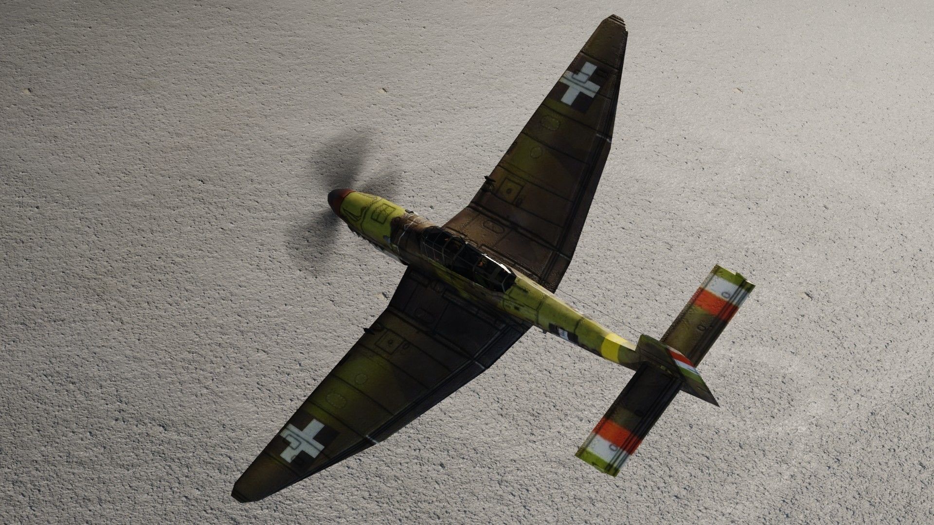 Junkers Ju-87 Stuka WW2 bomber Low-poly 3D model_9