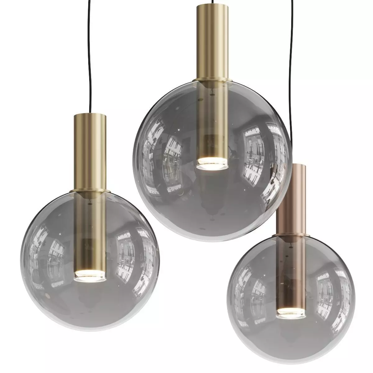 Glazgo by Cosmo Pendant lamp 3D model_0