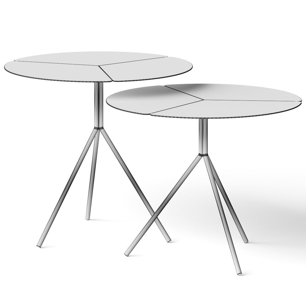 Cosmorelax Folia by Softline Coffee Side Table 3D model_1