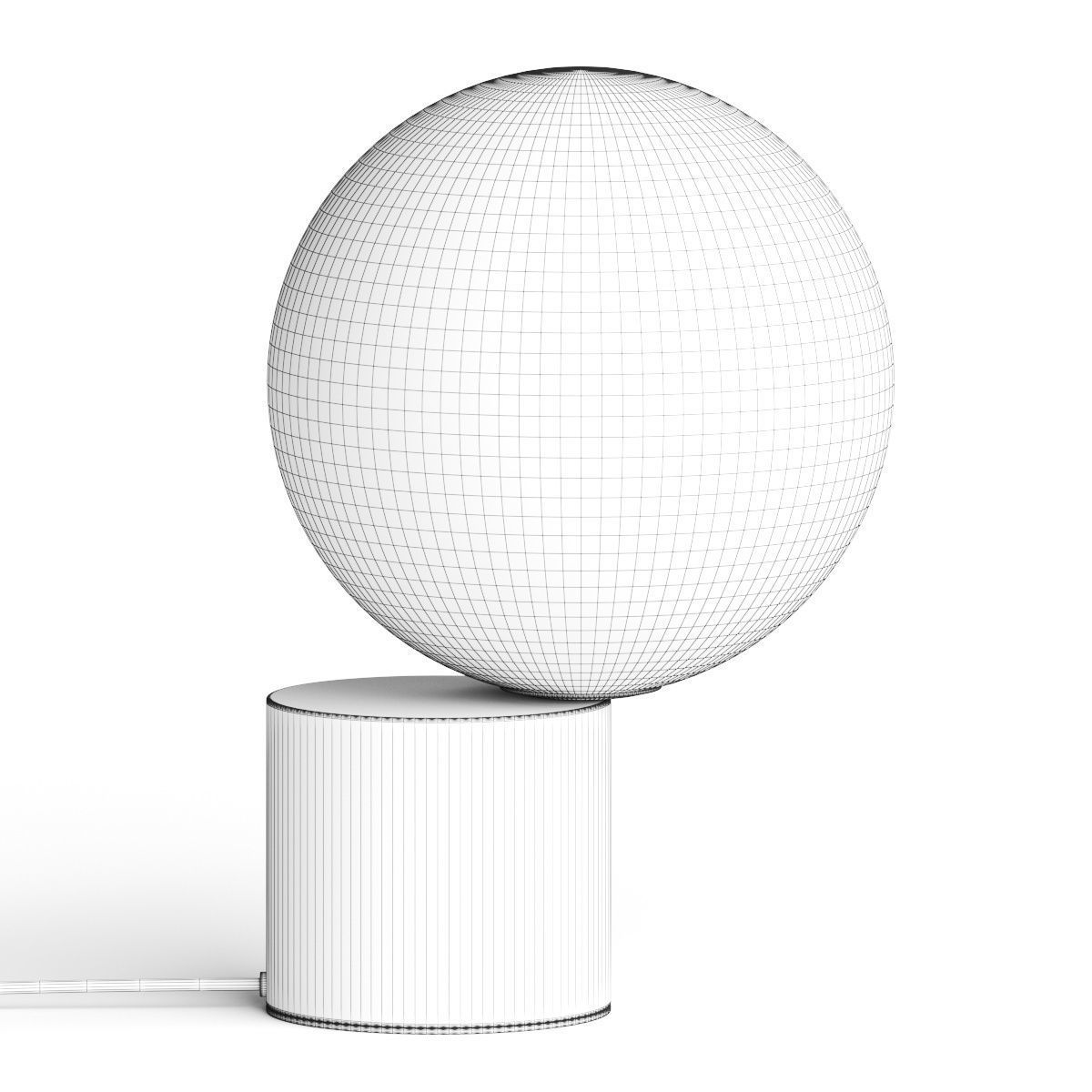 Cosmorelax Round Cricket by Cosmo Table Lamp 3D model_1