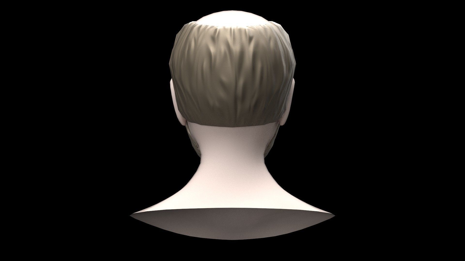 Joshua Pope Head Basemesh Low-poly 3D model_2