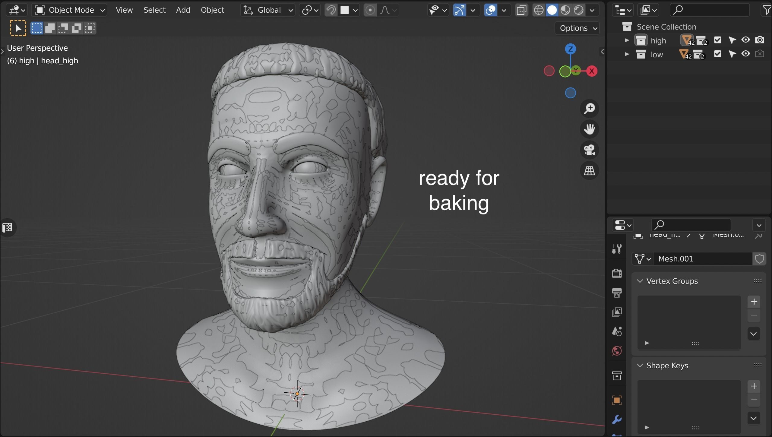 Joshua Pope Head Basemesh Low-poly 3D model_6