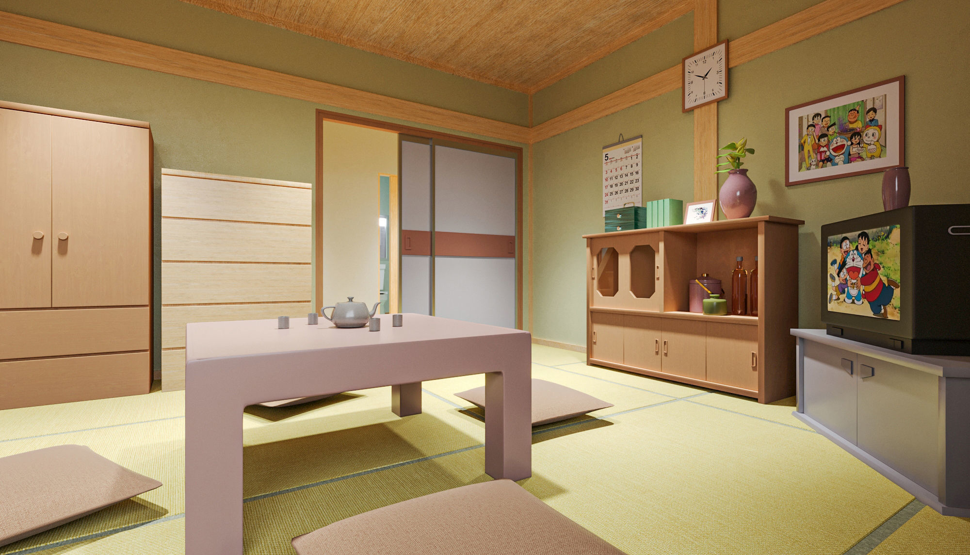 Nobita House 3D model 3D model_4