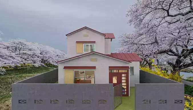 Nobita House 3D model 3D model