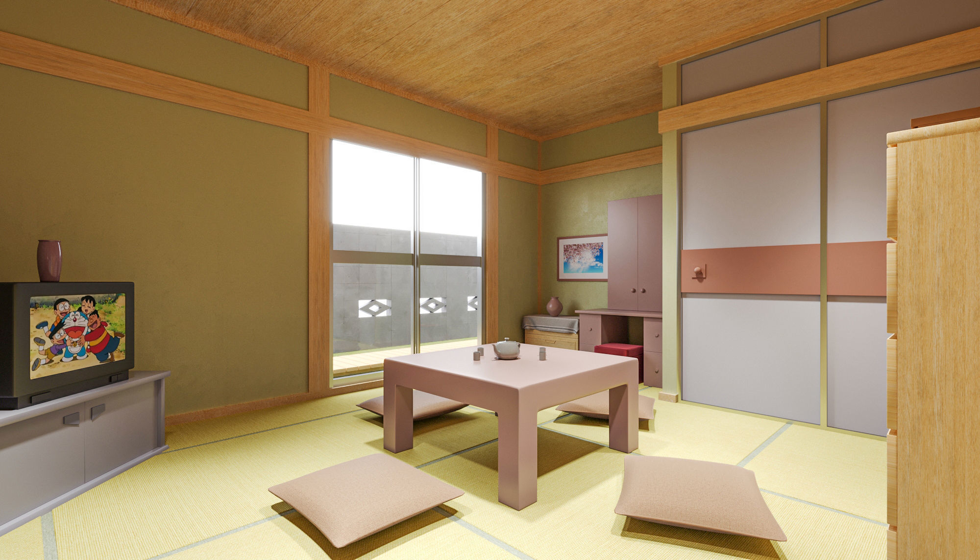 Nobita House 3D model 3D model_5