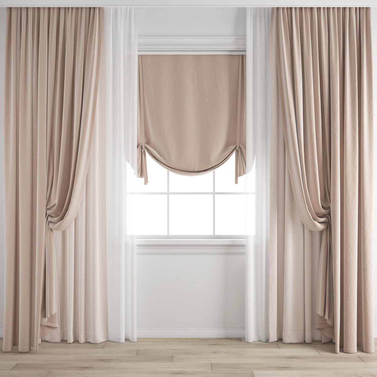 Curtain 522 3D model_3