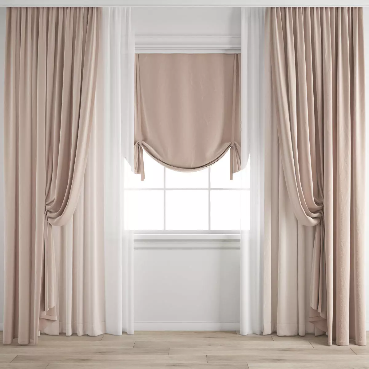 Curtain 522 3D model_0