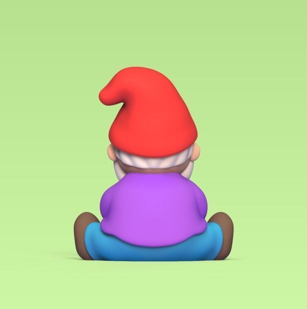 Gnome Clover 3D print model_2