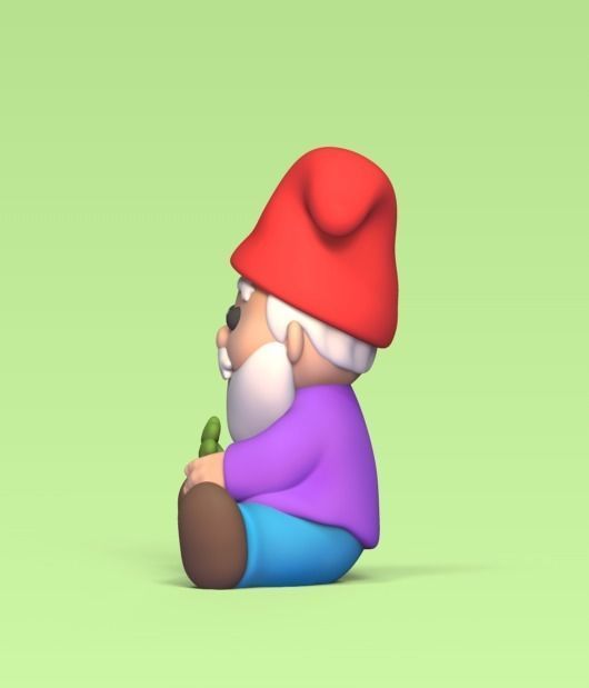 Gnome Clover 3D print model_1