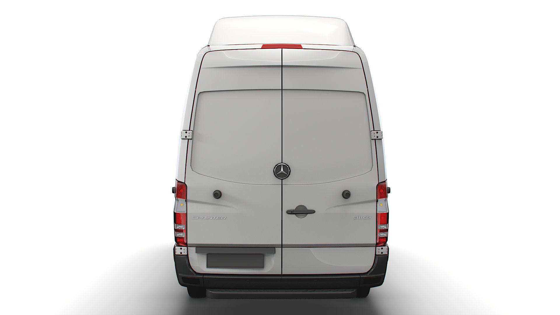 Mercedes Sprinter Cargo Van L4H3 2018 3D model_10