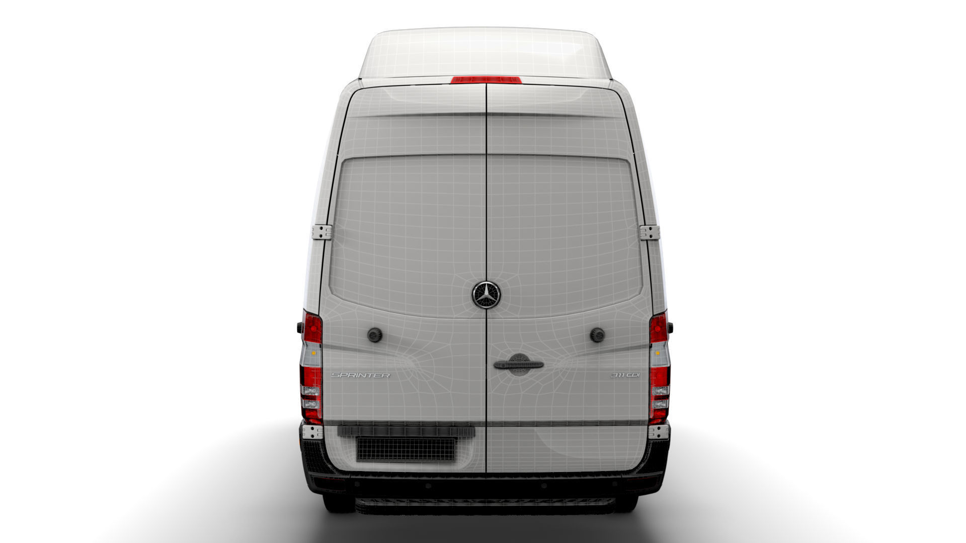 Mercedes Sprinter Cargo Van L4H3 2018 3D model_22