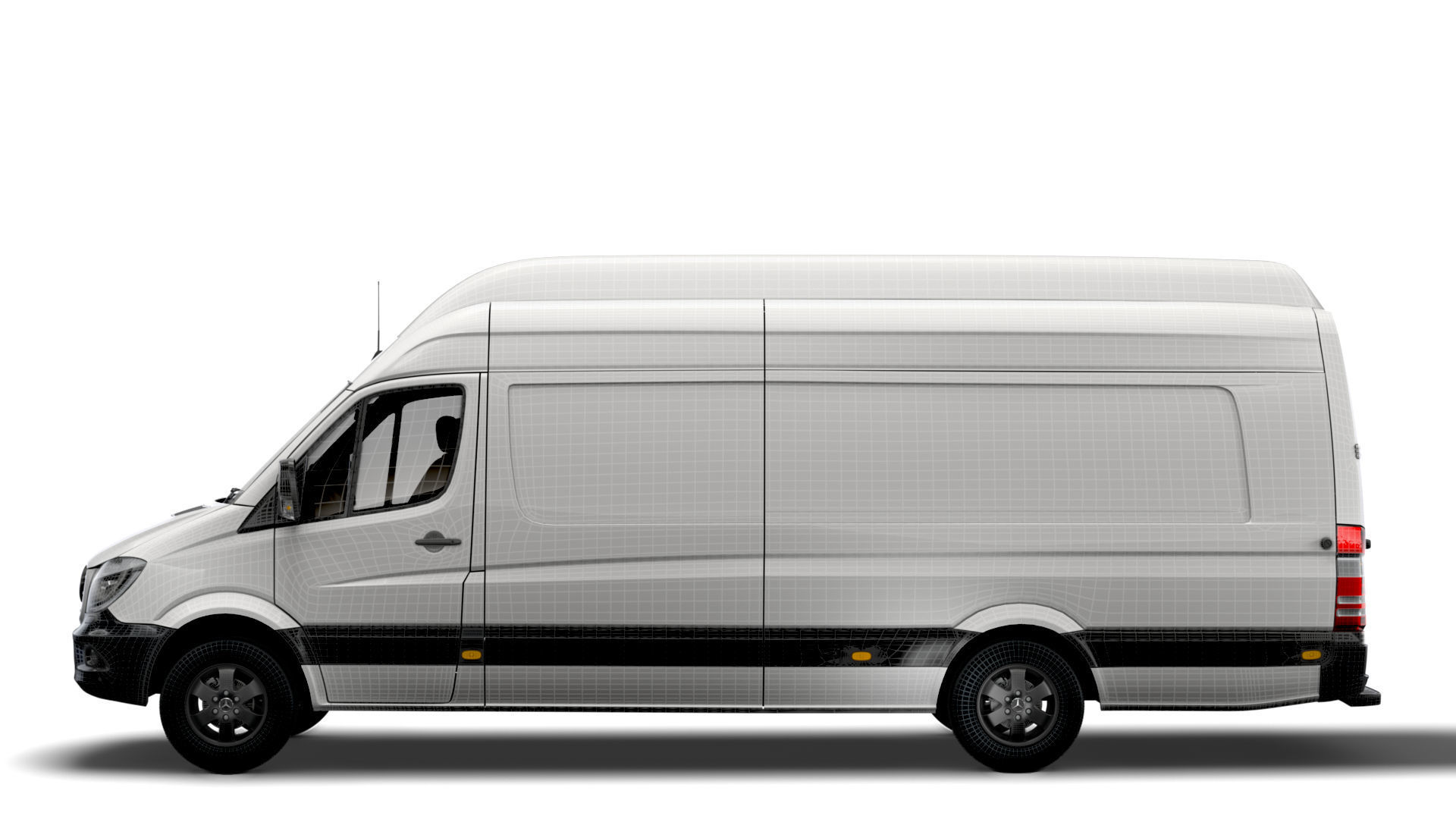Mercedes Sprinter Cargo Van L4H3 2018 3D model_16