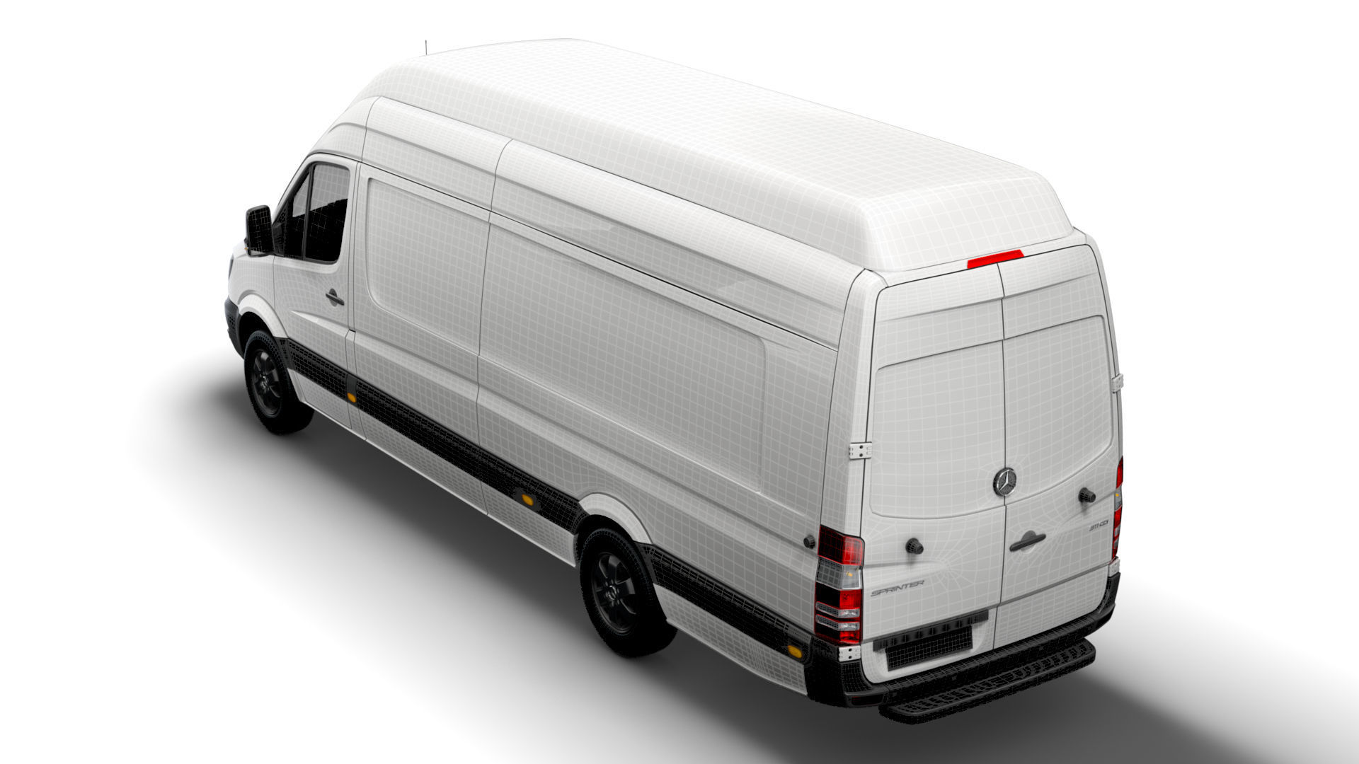 Mercedes Sprinter Cargo Van L4H3 2018 3D model_15