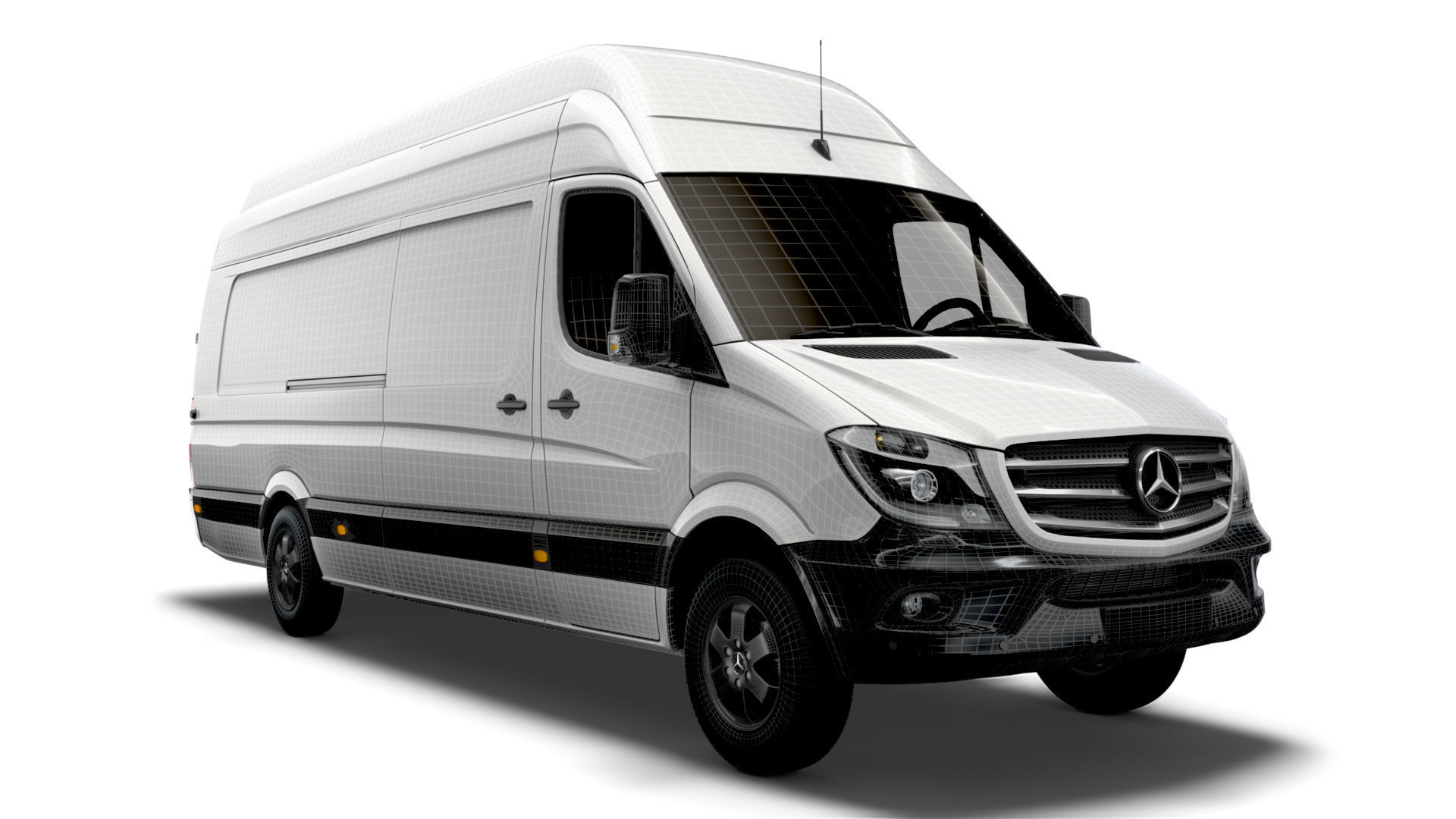 Mercedes Sprinter Cargo Van L4H3 2018 3D model_12