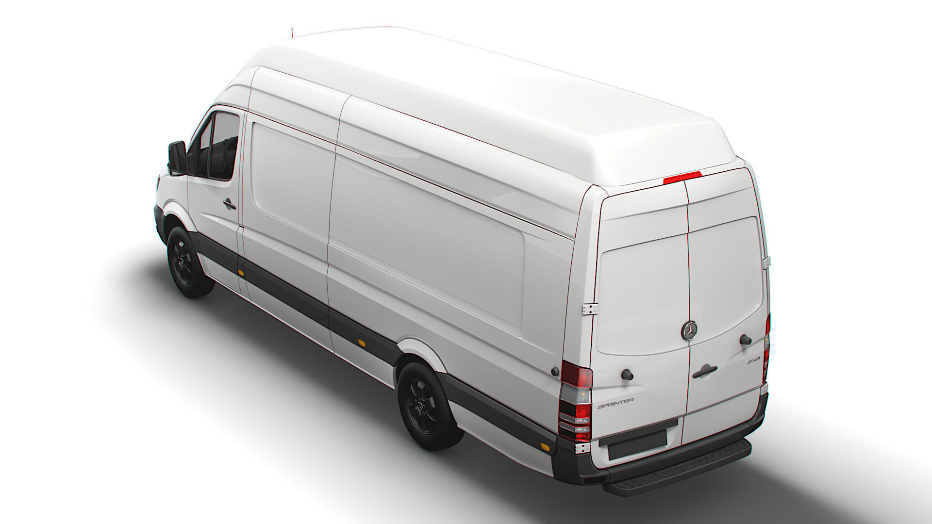 Mercedes Sprinter Cargo Van L4H3 2018 3D model_3