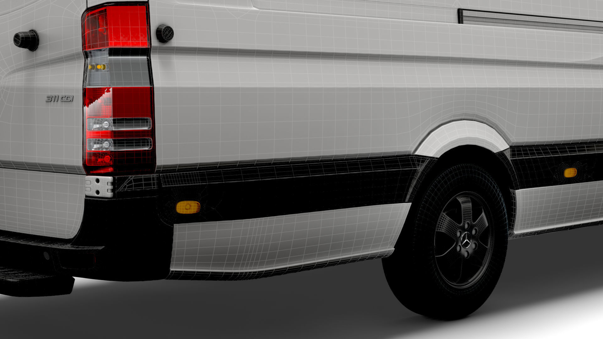 Mercedes Sprinter Cargo Van L4H3 2018 3D model_23