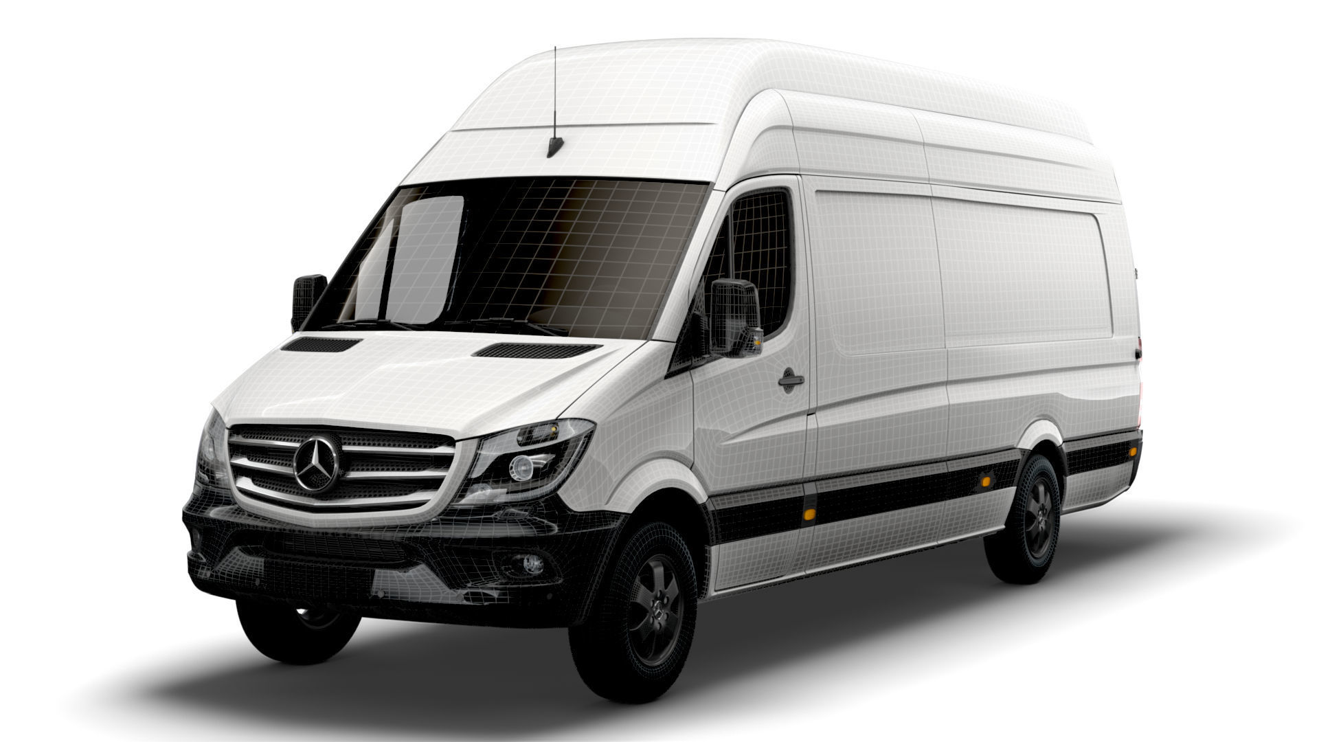 Mercedes Sprinter Cargo Van L4H3 2018 3D model_20