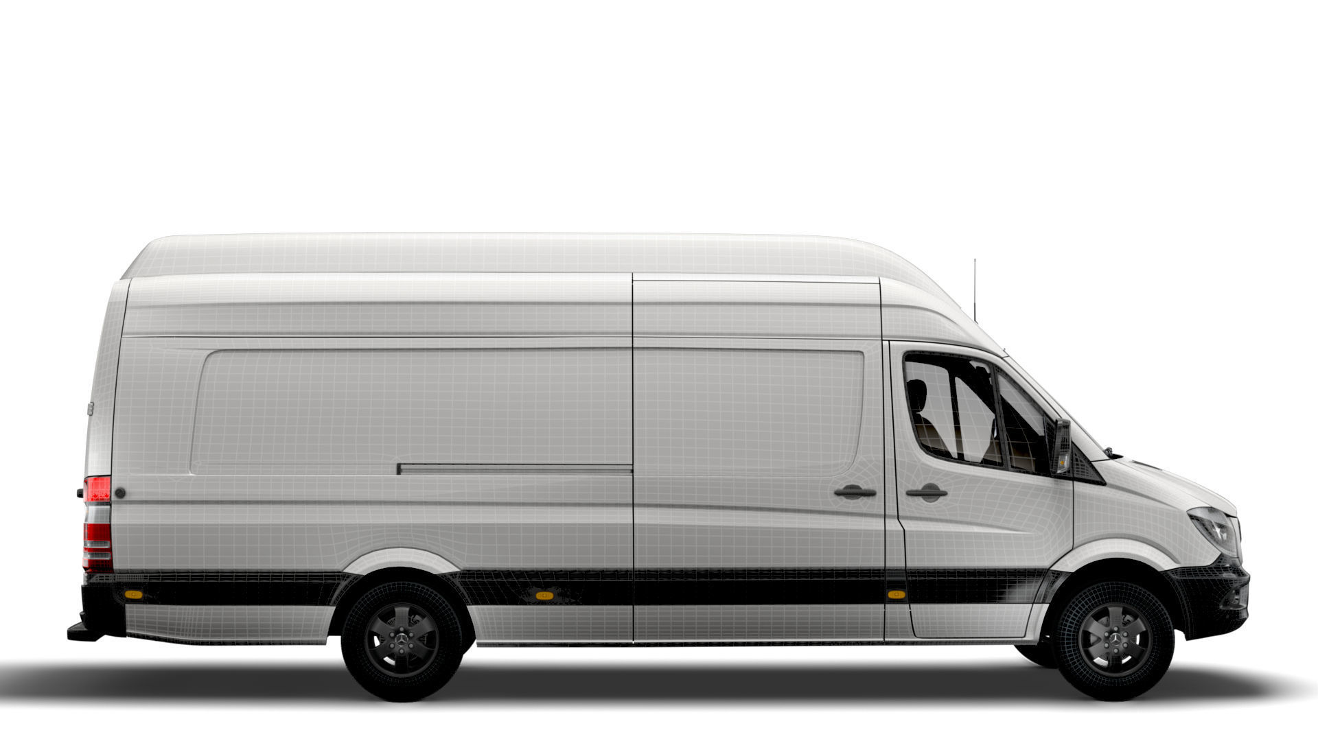 Mercedes Sprinter Cargo Van L4H3 2018 3D model_13