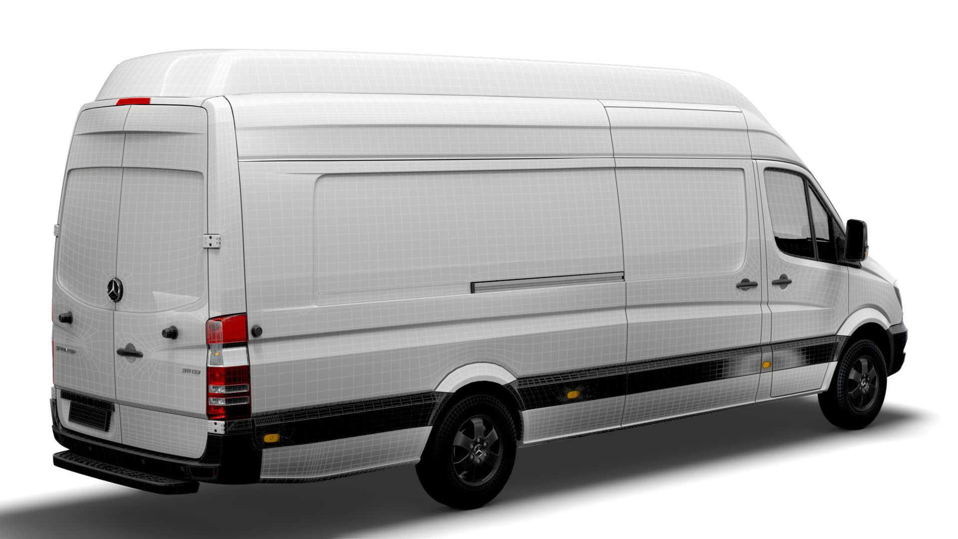 Mercedes Sprinter Cargo Van L4H3 2018 3D model_14