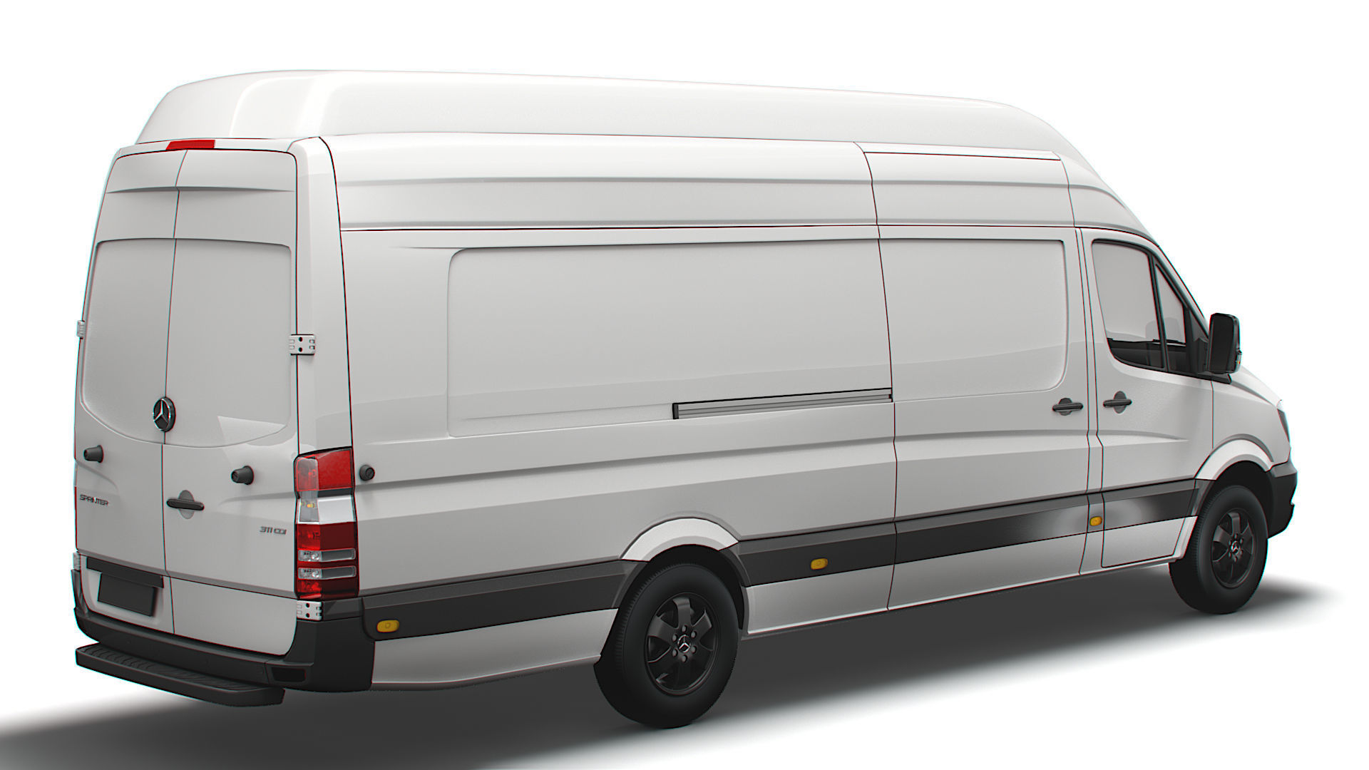 Mercedes Sprinter Cargo Van L4H3 2018 3D model_2