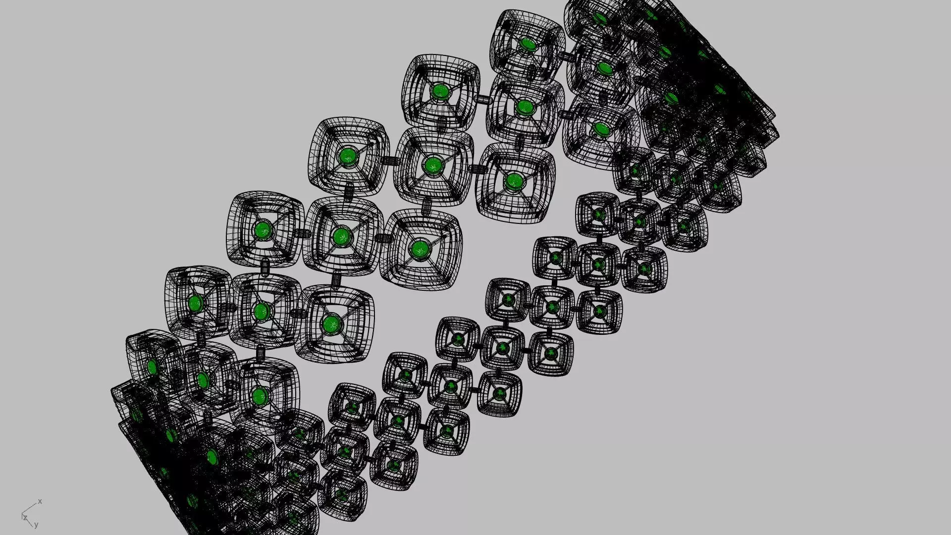 diamond rhombus bangle stl verified 3D print model_0