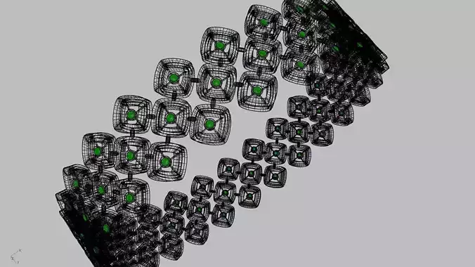 diamond rhombus bangle stl verified 