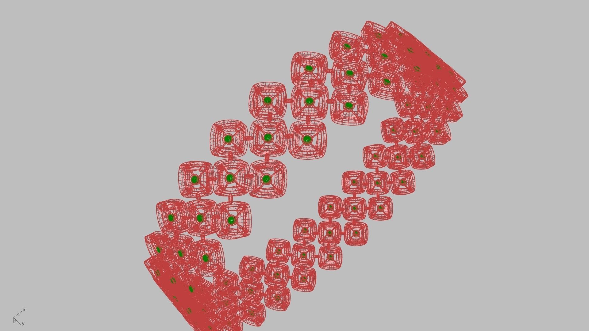 diamond rhombus bangle stl verified 3D print model_1