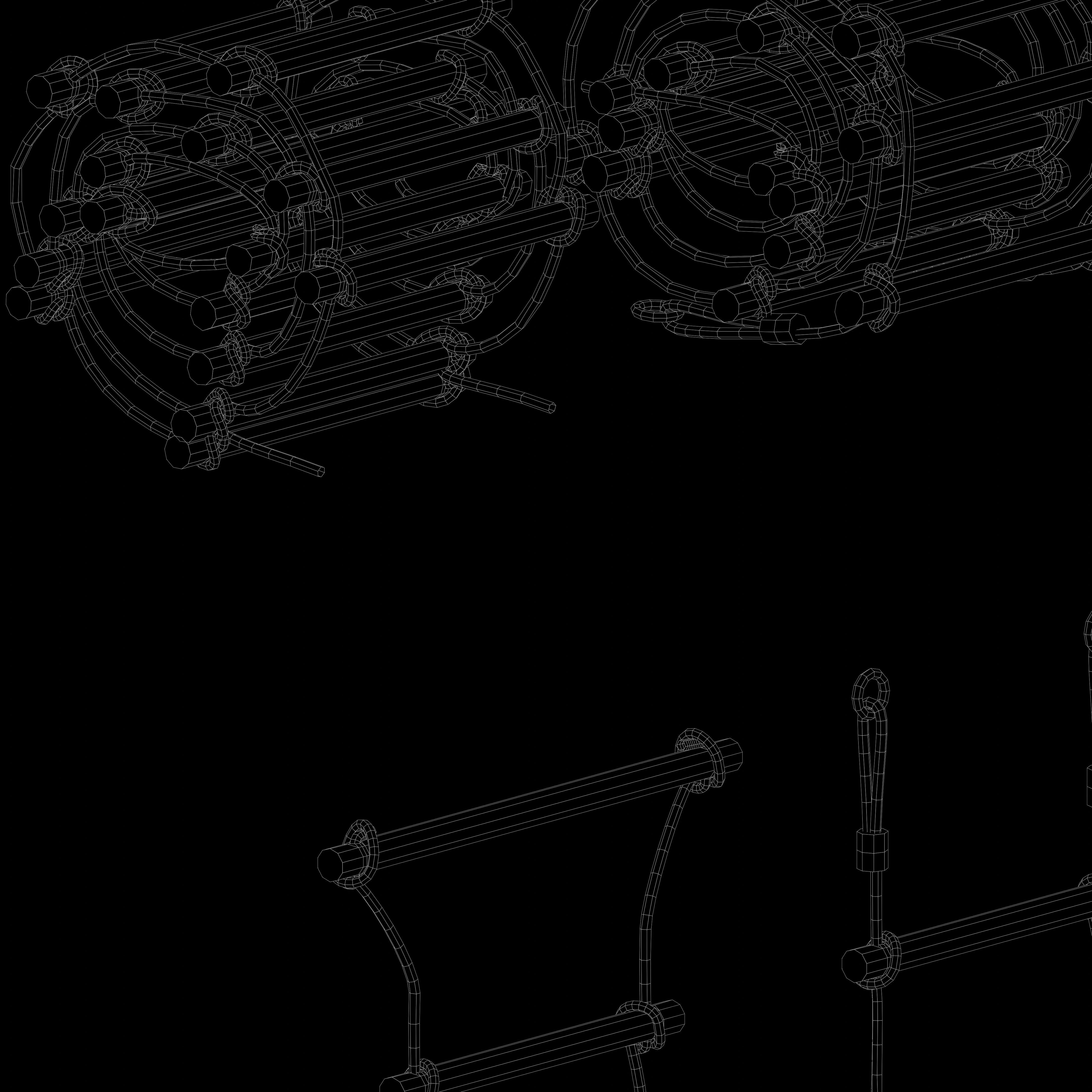 Rope ladder animated Low-poly 3D model_8