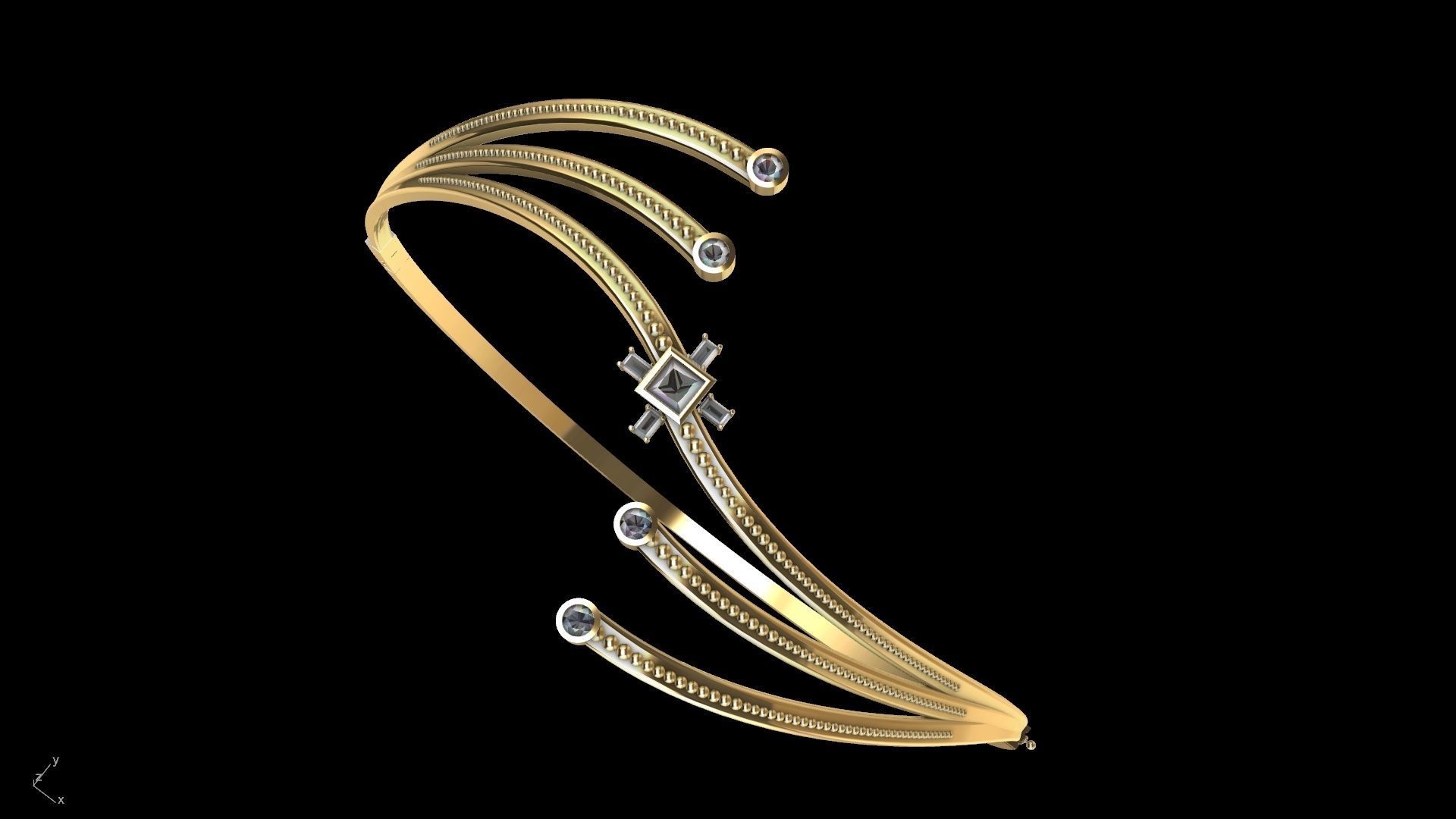 connecting dots bracelet slt verified  3D print model_16