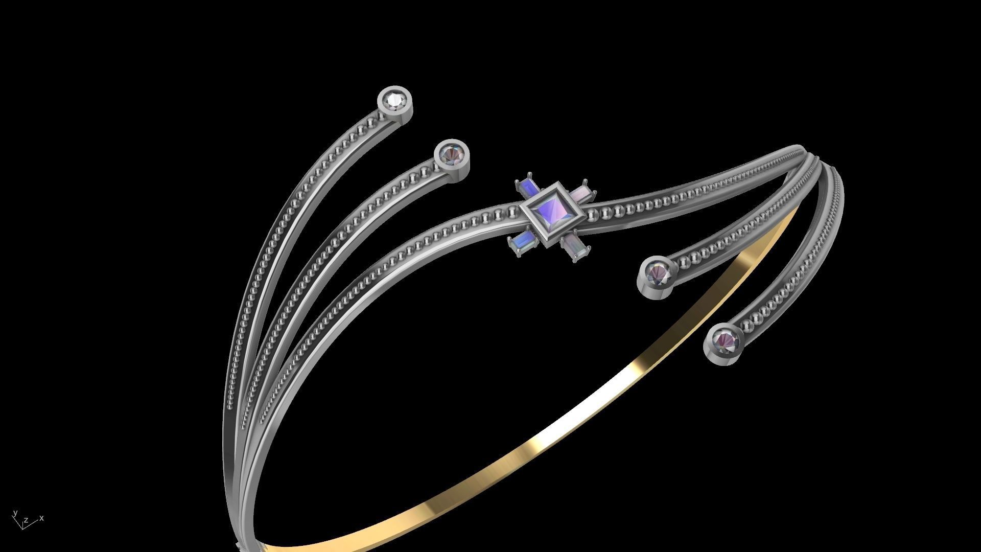 connecting dots bracelet slt verified  3D print model_18