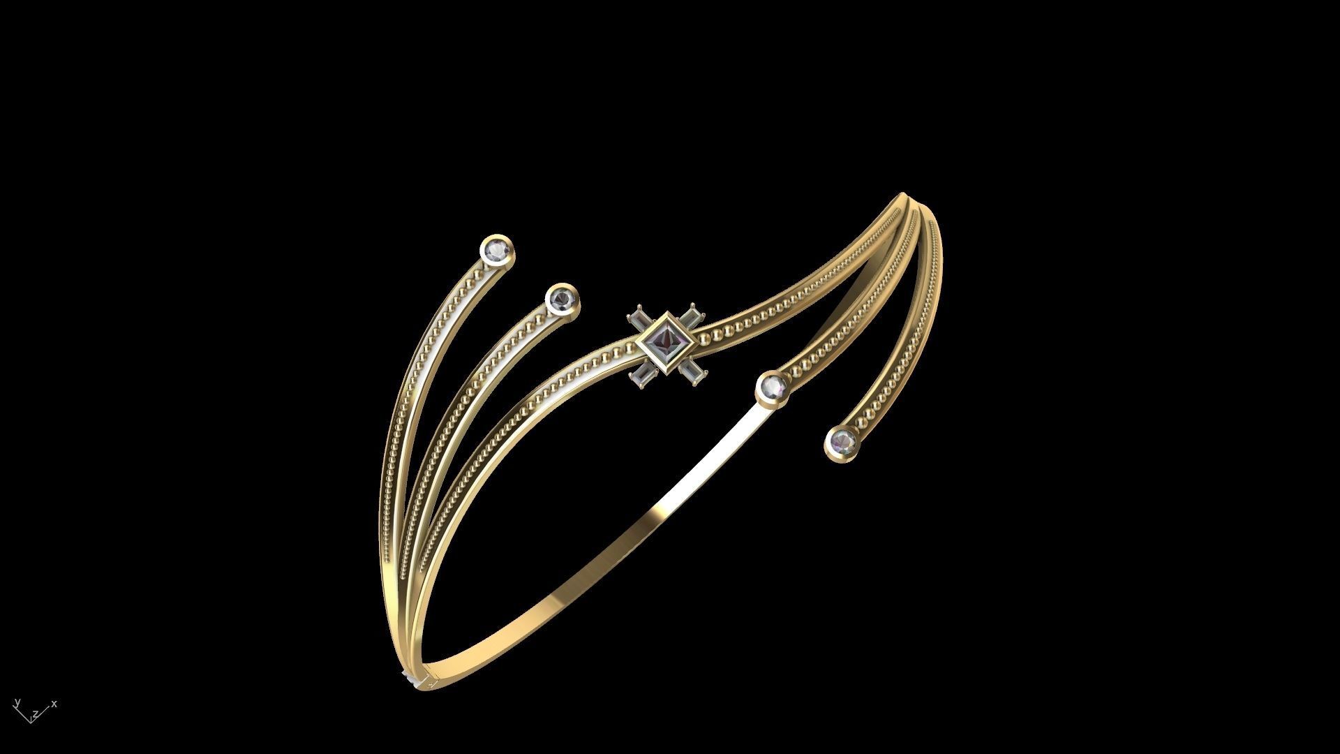 connecting dots bracelet slt verified  3D print model_14