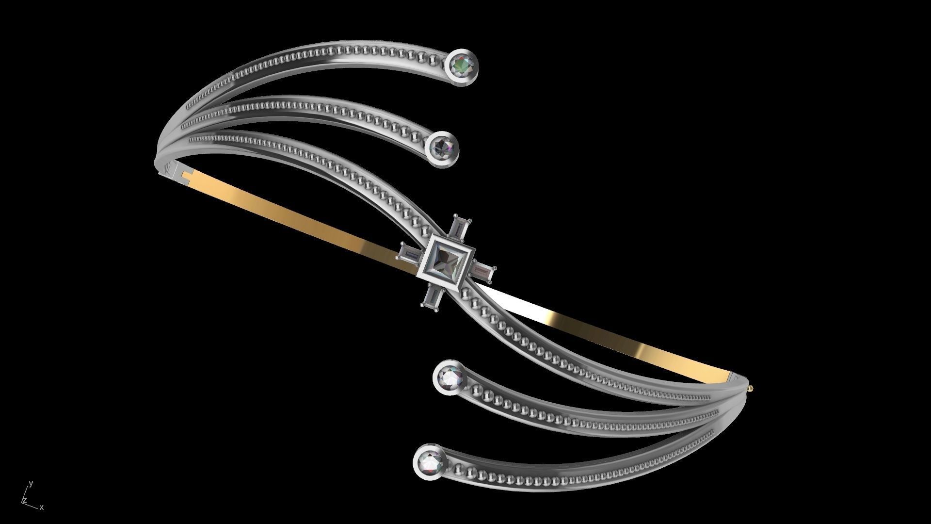 connecting dots bracelet slt verified  3D print model_17