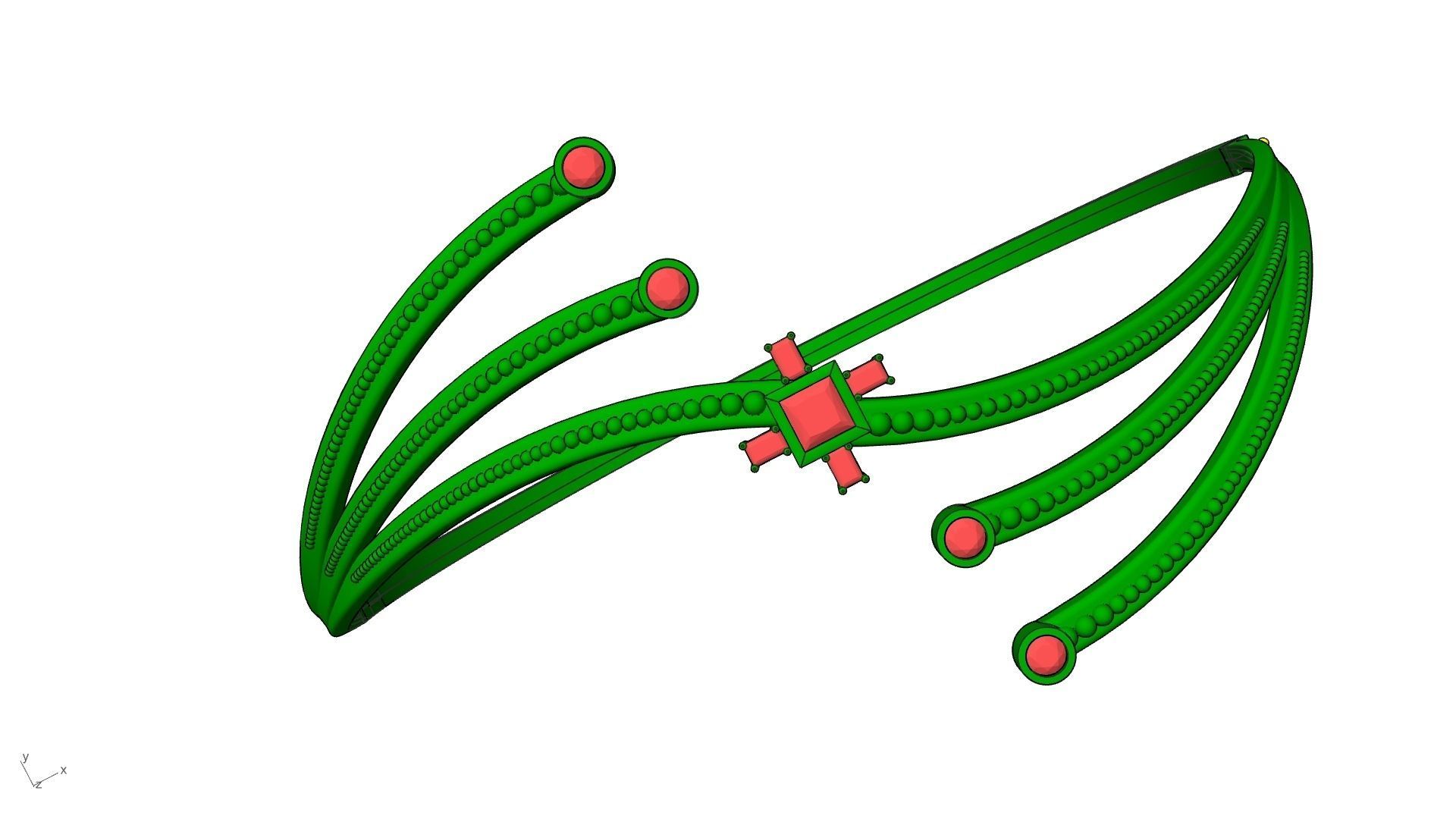 connecting dots bracelet slt verified  3D print model_8