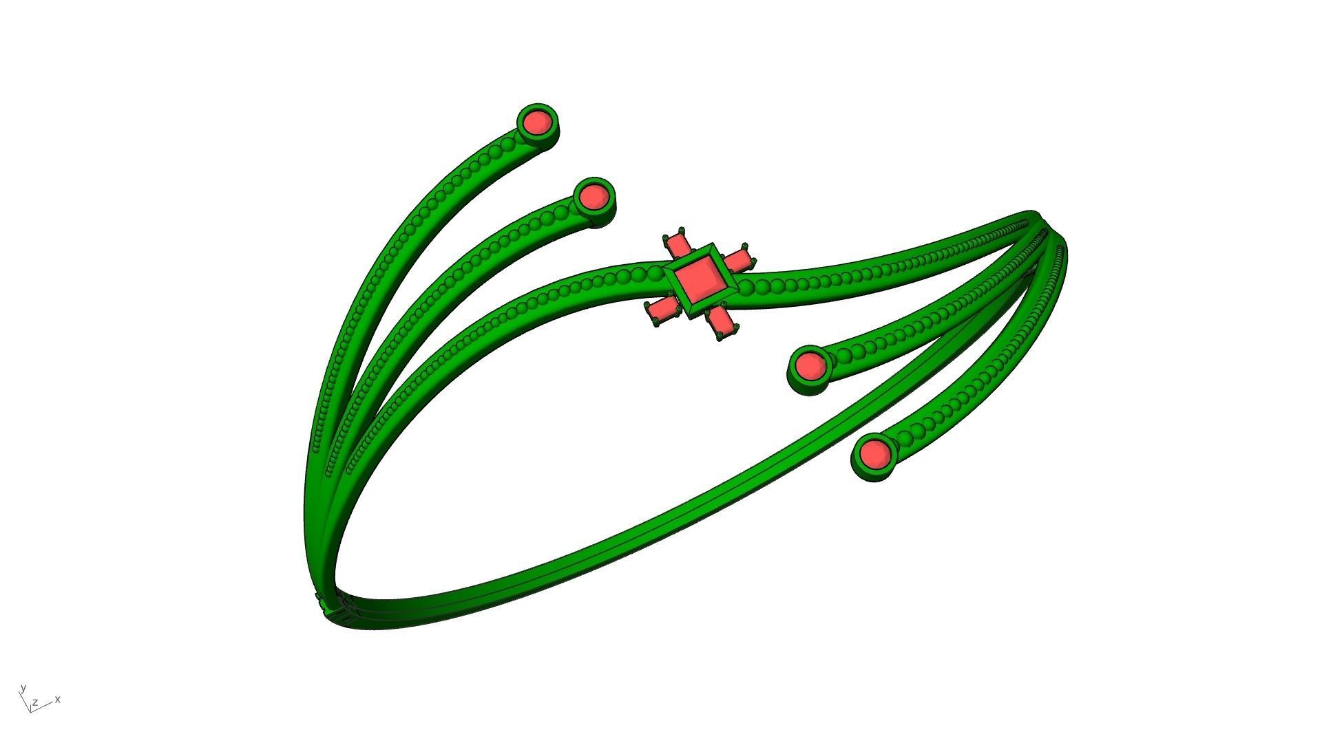 connecting dots bracelet slt verified  3D print model_3