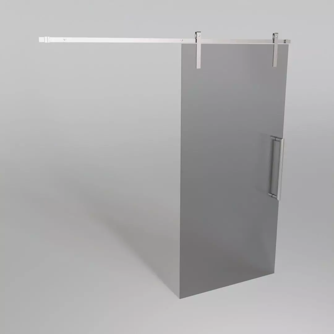 Glass slide door 3D model_0