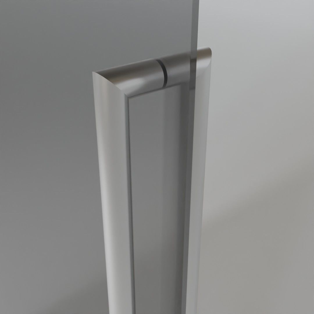 Glass slide door 3D model_1