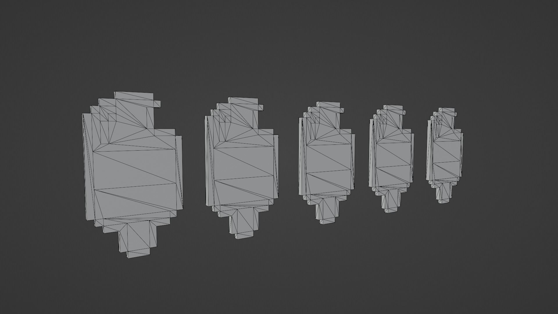 Voxel Ice Cream Pack Low-poly 3D model_19