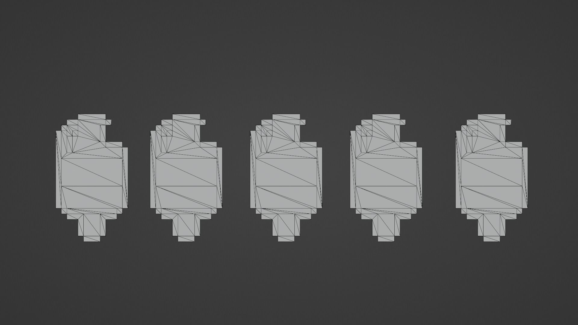 Voxel Ice Cream Pack Low-poly 3D model_18