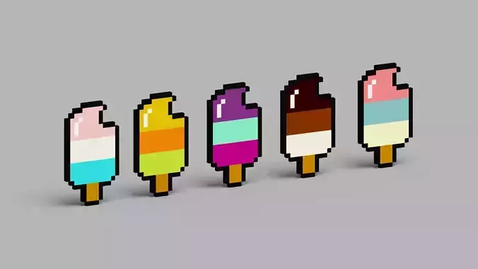 Voxel Ice Cream Pack