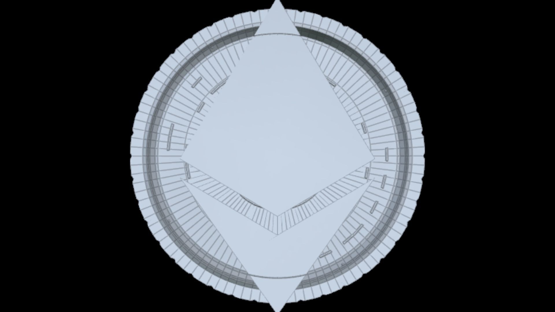 Ethereum Eth Btc Bitcoin Crypto Coin Token Blockchain Nft 0152 3D model_5